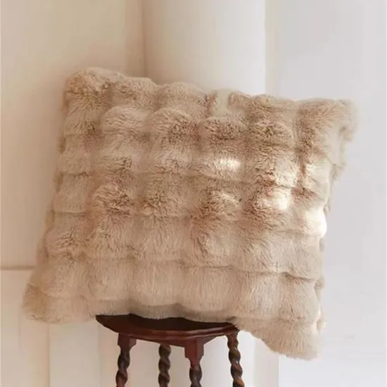 좌석 던지기 베개 선물 도매 베갯잇의 폴리에스테 가짜 모피 방석