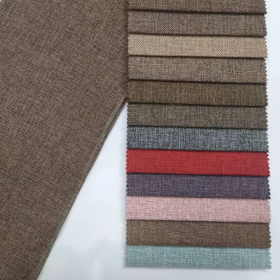 리넨 소파 직물 홈 고품질 폴리에스터 섬유 직물 100% 폴리에스터